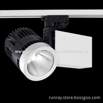 COB 30W LED Track Light, 80-110lm/W, 85-265V AC Input Voltage, Epistar Chip, 3 Years Warranty